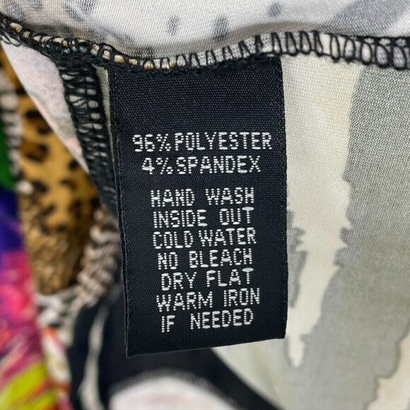 Max & Rina Artsy Animal Print Vintage Casual Long Sleeve Size L Women's - Picture 6 of 8